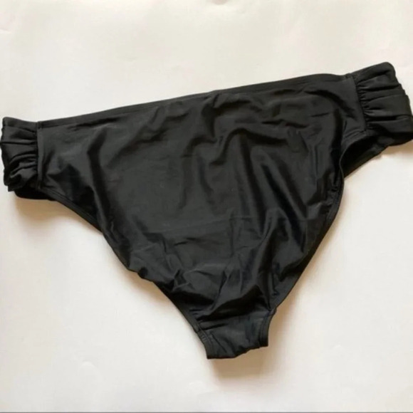 NEW Coastal Blue Black Low Rise Hipster Bikini Swim Suit Bottoms Size 2XL - Picture 4 of 7